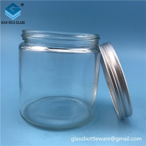 Xuzhou produces 380ml round jam bottle honey glass bottle