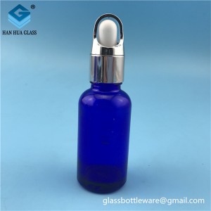 30ml blue glass essential oil sub bottle
