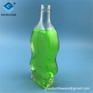 280ml flat sesame oil glass bottle olive oil bottle