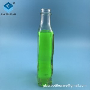 280ml flat sesame oil glass bottle olive oil bottle