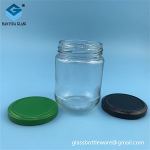 Manufacturer’s direct sales of 220ml round jam glass bottles
