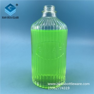 Wholesale price of 600ml exported hand sanitizer glass bottles