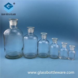 60ml small mouth transparent glass reagent bottle Medical glass bottle