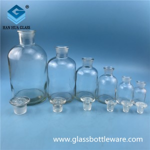 30ml wide mouth transparent glass reagent bottle