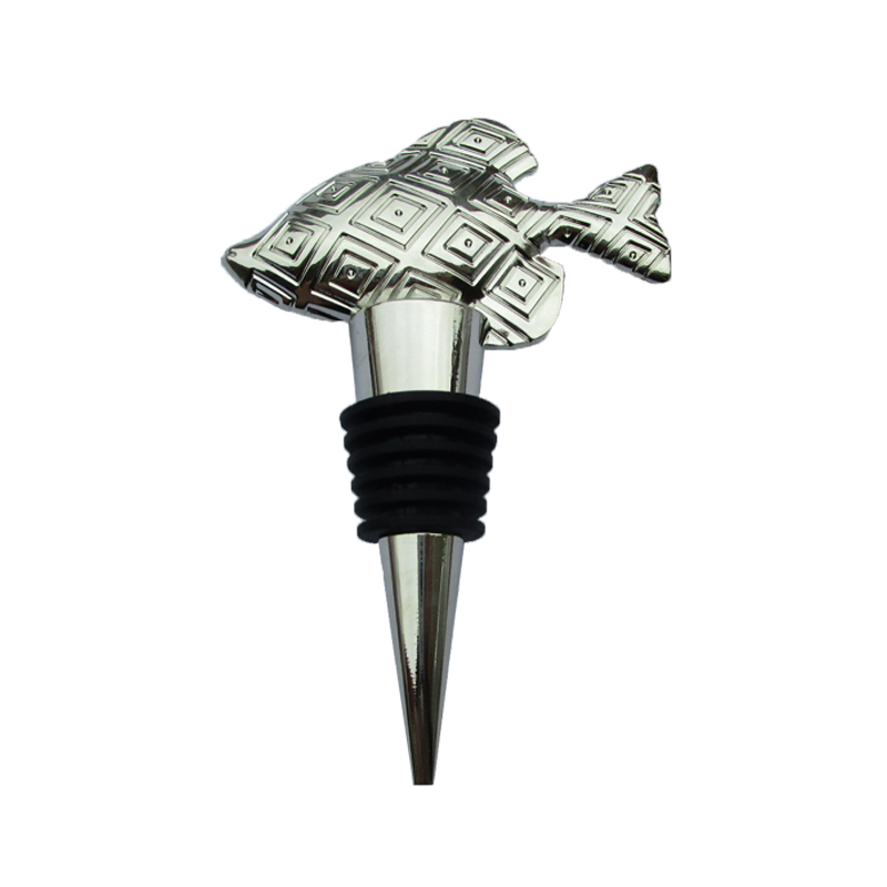 Rapid Delivery for Silver Coin Replica - Custom 3D Fish Animal Metal Wine Bottle  Stopper – Global Art Gifts