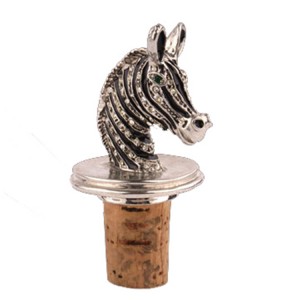 chapeamento de ouro 3D cavalo animal rolha de garrafa