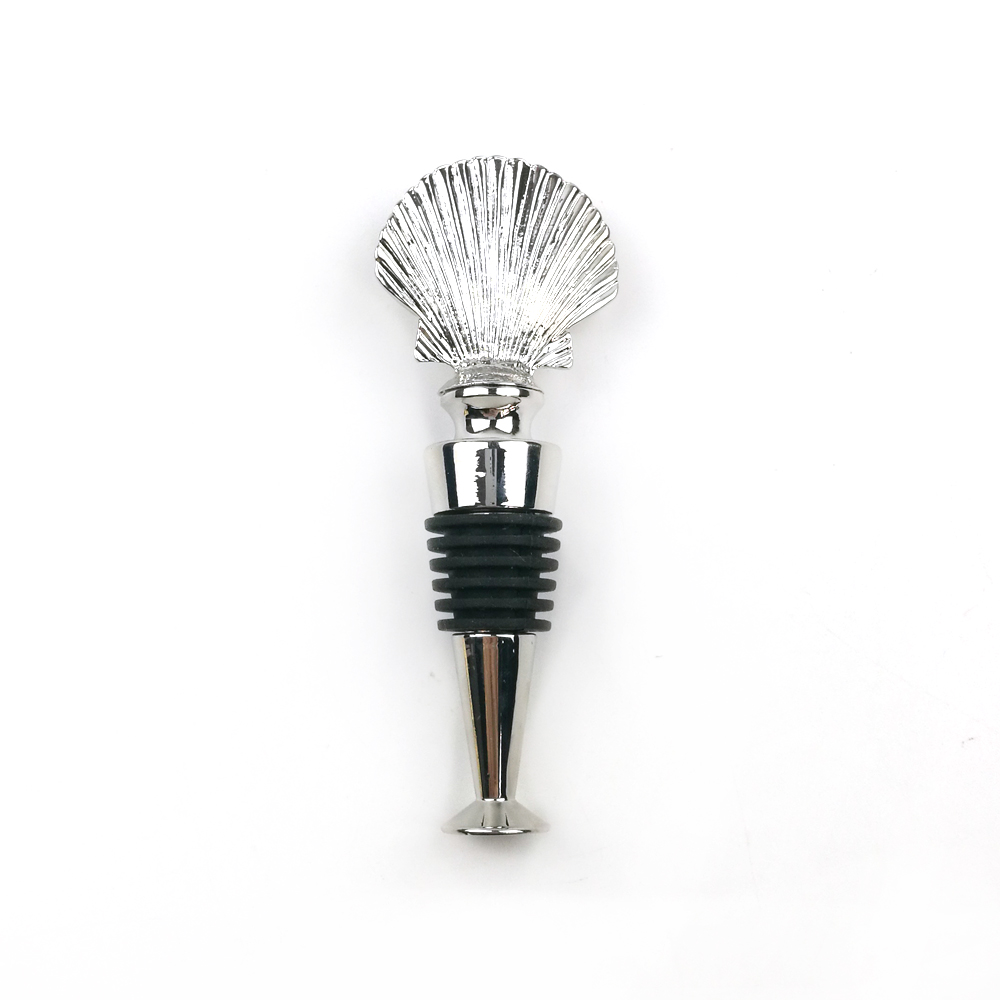 Reasonable price for Detachable Golf Divot Tool - Free Design 3D Silver Shell Bottle Stopper – Global Art Gifts