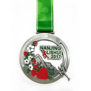Bespoke Cut Out Medal with slider and crystal