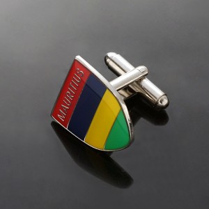 Popular simple and classic design Cufflinks with color printed