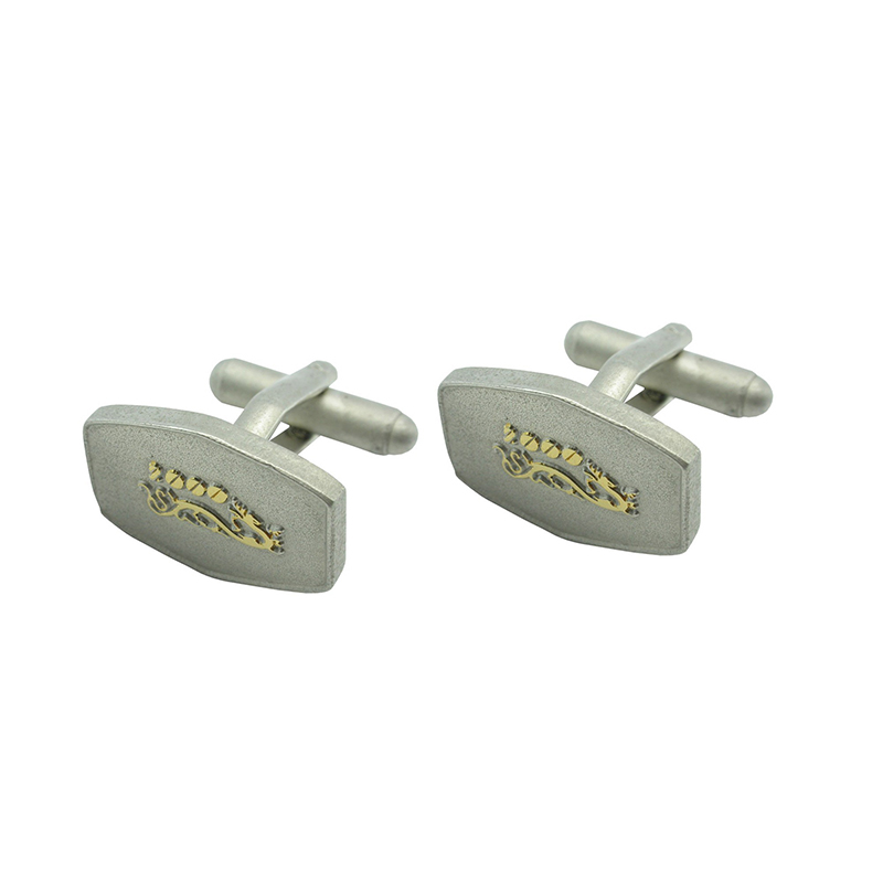 Factory source Badminton Medal - Bi-Plated  Fashionable Cufflinks with 3D Emboss – Global Art Gifts