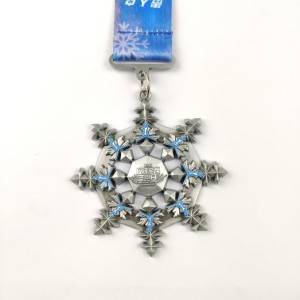 Factory Wholesale Zinc Alloy Custom Winter Medals Manufacturer OEM ODM Christmas Themed Medals