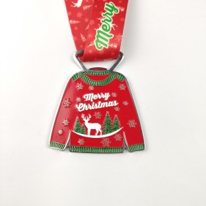 Manufacturer OEM ODM Free Design Custom Themed Ugly Christmas Sweater Medal