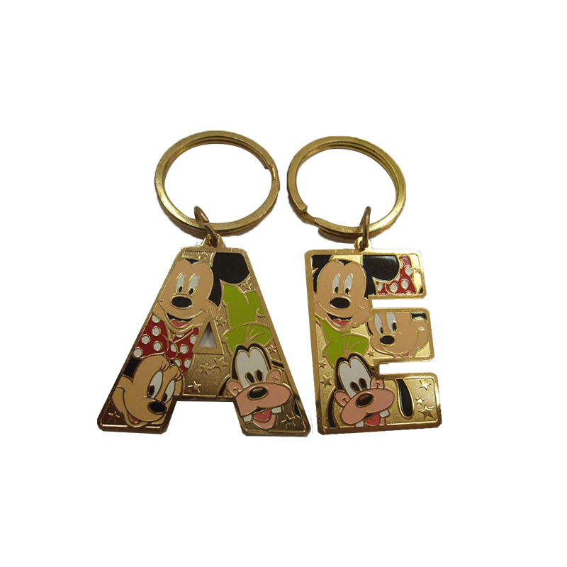 Newly ArrivalJewelry Box With Logo Custom - Disney Zinc alloy Letter Keychain for Promotion gifts – Global Art Gifts