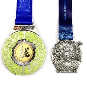 लेजर लोगो के साथ डार्क पदक में नि: शुल्क डिजाइन 3 डी चमकदार