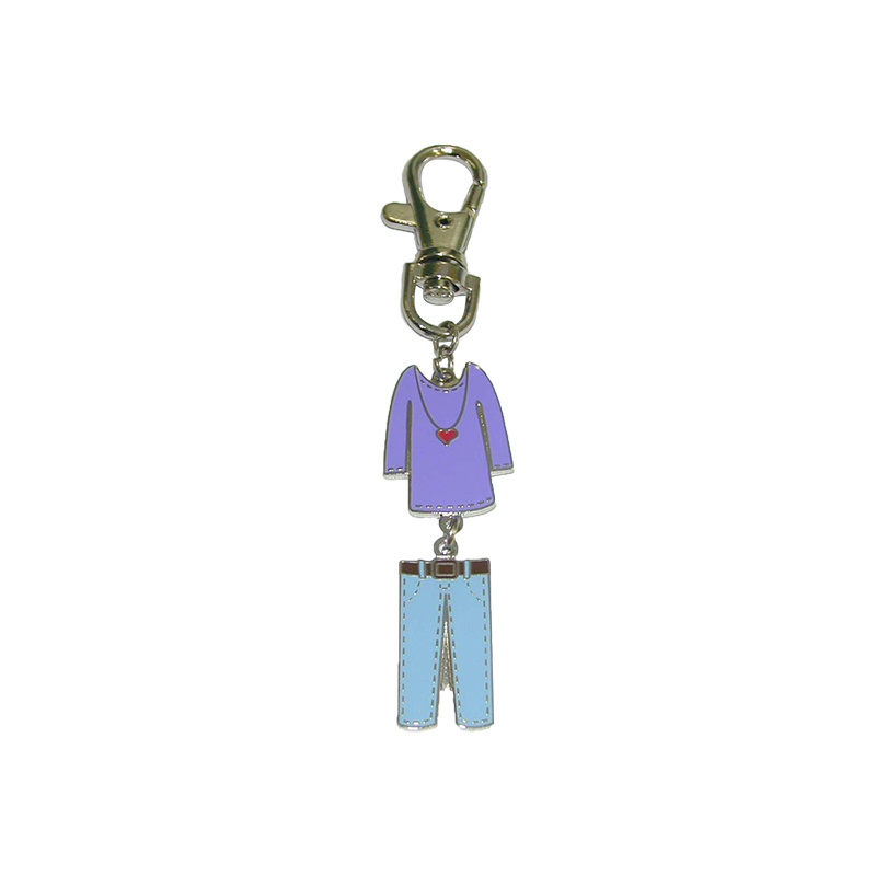 Top Suppliers Good Quality Medal - Promotional gifts – creative clothes Soft Enamel Keychain – Global Art Gifts