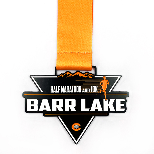 Factory best selling Sublimation Blank Metal Dog Tag - Custom High quality half marathon black finished medal – Global Art Gifts