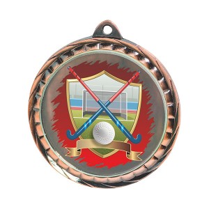 Custom Plating Anti-emas Hockey medali karo logo 3D