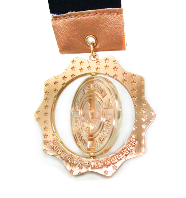 OEM/ODM Supplier Stainless Steel Medal Hanger - Custom Plating Bright Bronze Spinning medal – Global Art Gifts
