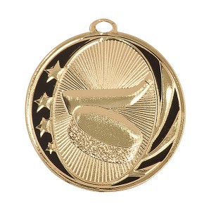 Anpassad Plating Anti-guld Hockey medalj med 3D-logo