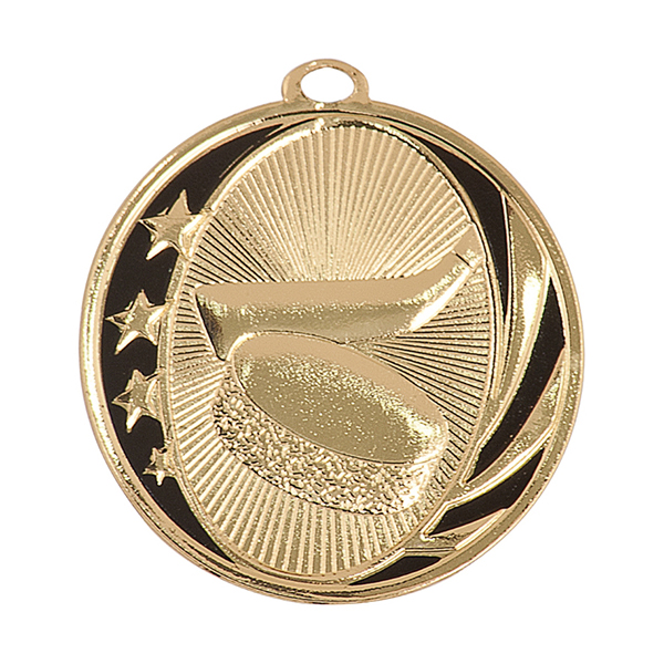 Hockey Dog Tag Medal - Gold, Silver or Bronze, Engraved Ice Hockey Medal