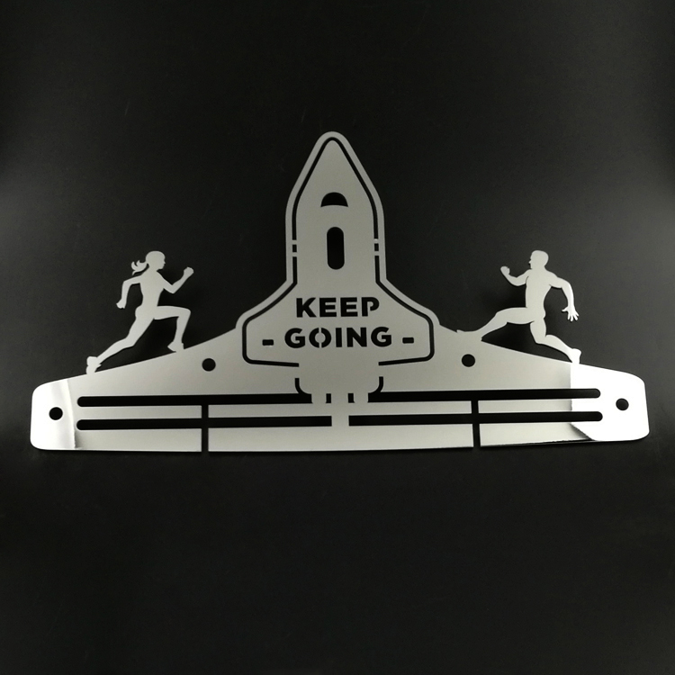 One of Hottest for Engraved Medals - Custom Stainless Steel Keep Going Medal Hanger – Global Art Gifts