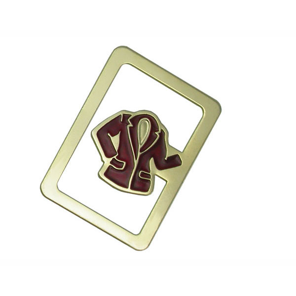 Manufacturer ofRunning Sports Medal Hanger - Plating gold brass bookmark with factory price – Global Art Gifts