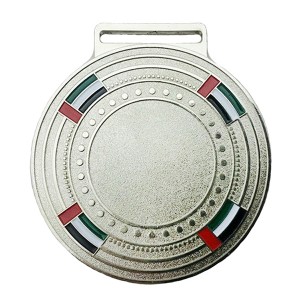 Δημοφιλή σχεδιασμό Λευκά μετάλλιο Bi-επιχρυσωμένο με τιμή εργοστασίου