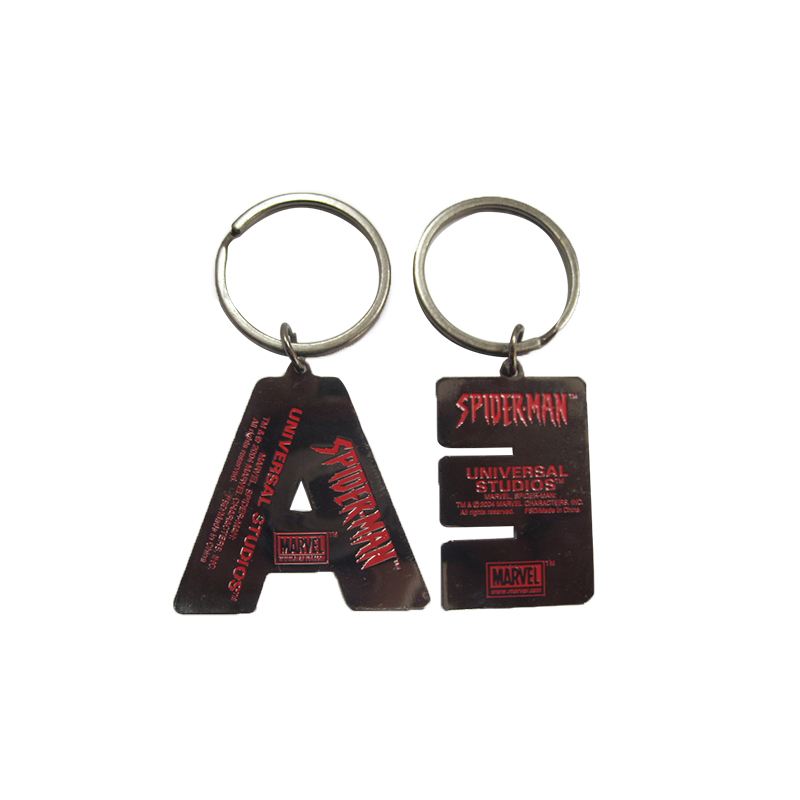Factory supplied Basketball Medal - Various design-soft enamel colorful Letter Keychain – Global Art Gifts