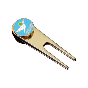 Gegote anti-goud nikkel Magnetiese Golf divot instrument Met Custom logo