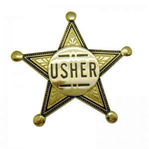 Leading Manufacturer for Custom Logo Design Metal Star Badge/enamel Emblem/souvenir/no Minimum