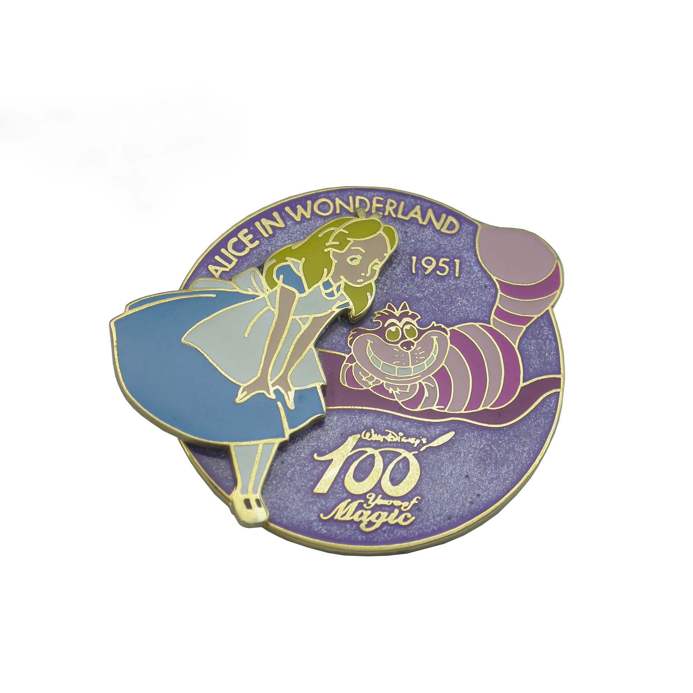 Free sample for Bespoke Metal Medal - Cute Alice in wonderland Gifts Metal Pin – Global Art Gifts