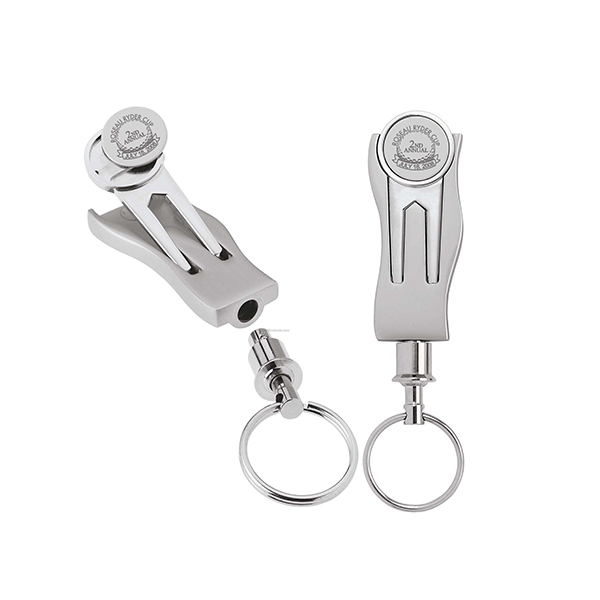 Hot-selling Double Picture Photo Frame - Detachable Plating silver metal zinc alloy golf divot tool keychain – Global Art Gifts