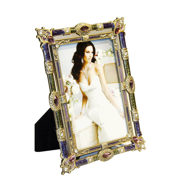 Chinese Professional Acrylic Photo Frames - European Design plating anti-gold photo frame with crystal – Global Art Gifts