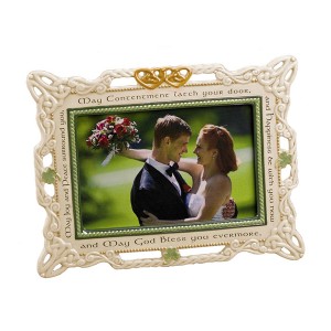 European Design plating anti-gold photo frame with crystal