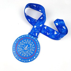 Yuqori sifatli rangli Blue medaliga yumshoq emal bilan buzadigan amallar
