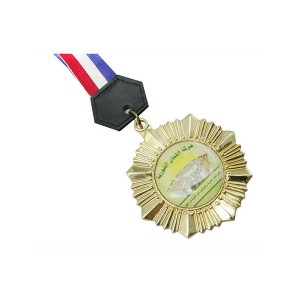 Custom Plating pakurmatan emas logo medali adat kanggo Awards Military