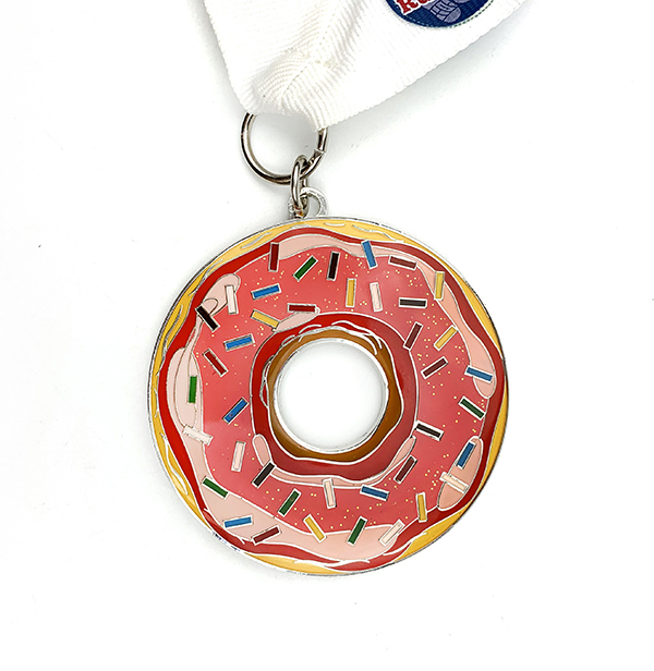 Factory wholesale Paris Fridge Magnet - High quality professional Glitter doughnut Medal – Global Art Gifts