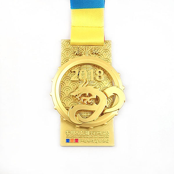 Rapid Delivery for Oem Keychain - Plating Gold Medal With Cut Out Spinning Dragon – Global Art Gifts