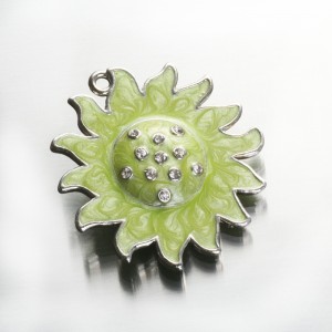 Besplatno dizajn mekana emajl cvijet hladnjak magent