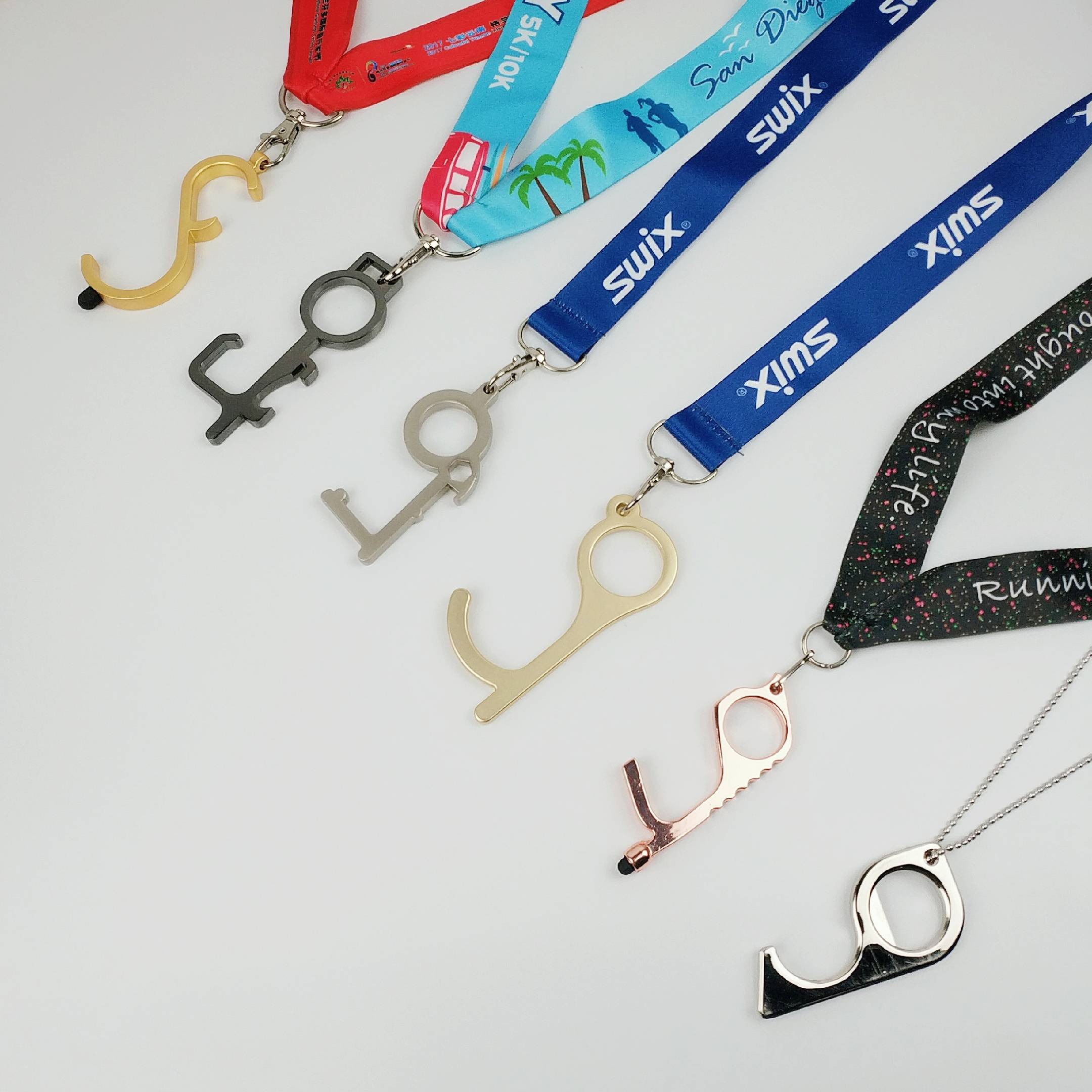Factory directly supply Medal Display Hanger - EDC Non-contact Door Opener Bottle Opener Keychain – Global Art Gifts