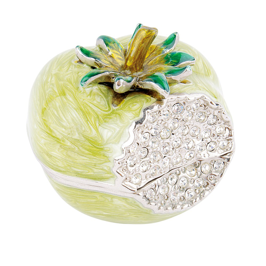 factory low price Cheap Custom Metal Medal - OEM Green Transparent color Fruit metal jewelry box – Global Art Gifts