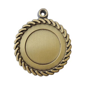 Custom Antique plated medaglia Blank di ballò,