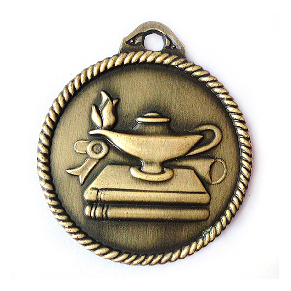 Manufactur standard Sport Medal - Plating Anti-gold custom logo stock medal – Global Art Gifts