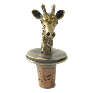 Plating anti-guld 3D dyre- giraf Bottle Stopper
