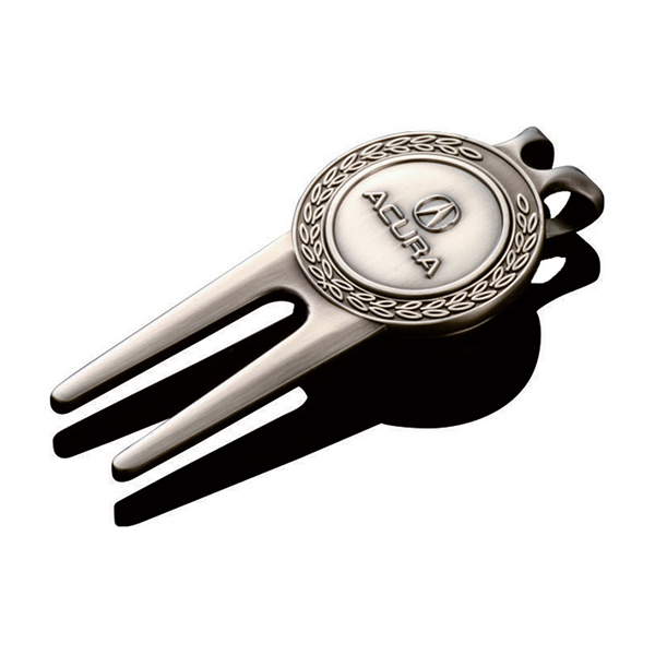 Factory Promotional Powerlifting Medals - Plating anti-silver stock metal zinc alloy golf divot tool – Global Art Gifts