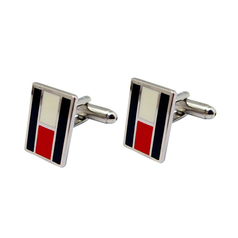One of Hottest for Design Star Shape Award Medal - Simple Style Hard enamel Cufflinks made of Brass – Global Art Gifts