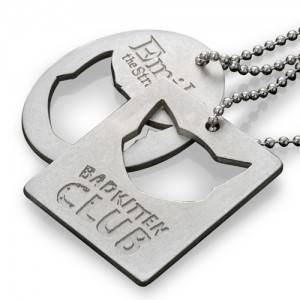 Custome Dog Tag Pendant Necklace,Engrave letter...