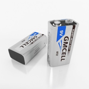 GMCELL Аптовая вугляродна-цынкавая батарэя 9 В