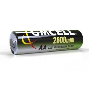 GMCELL 1.2V NI-MH AA 2600mAh แบตเตอรี่แบบชาร์จไฟได้