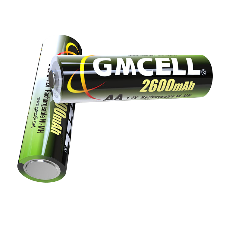 GMCELL 1.2V NI-MH AA 2600mAh ਰੀਚਾਰਜਯੋਗ ਬੈਟਰੀ